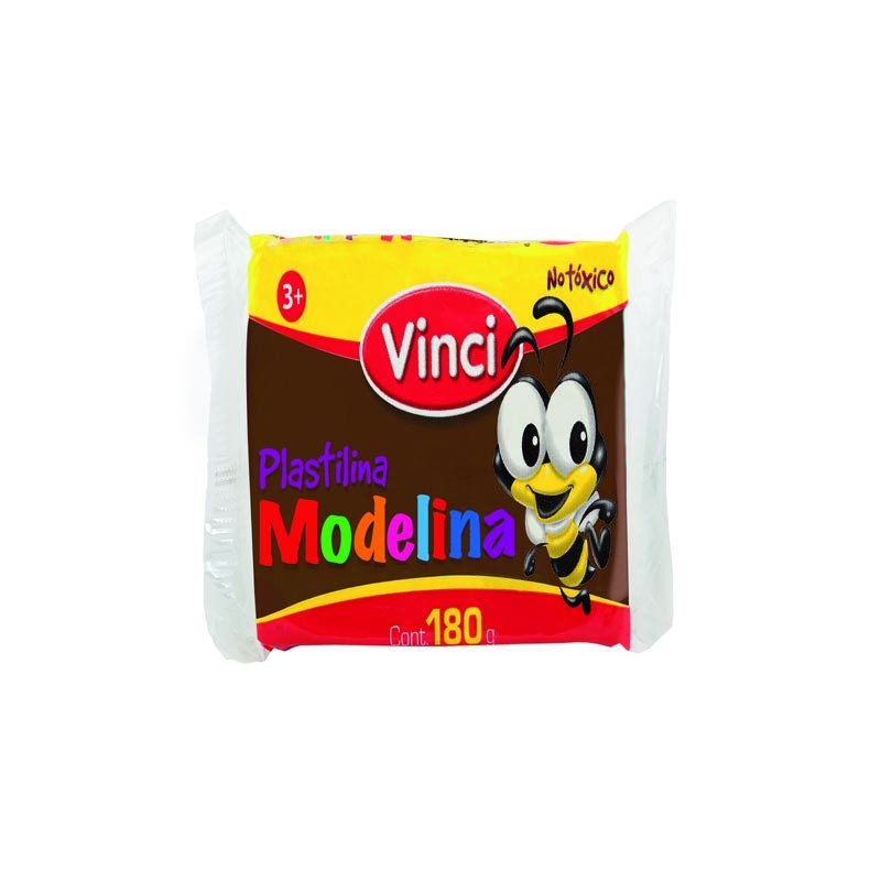 PLASTILINA MODELINA VINCI MARQUETA 180 GRS. #48 CAFÉ