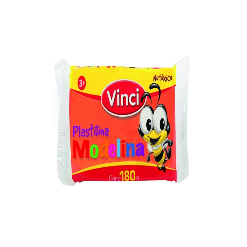 PLASTILINA MODELINA VINCI MARQUETA 180 GRS. #50 NARANJA