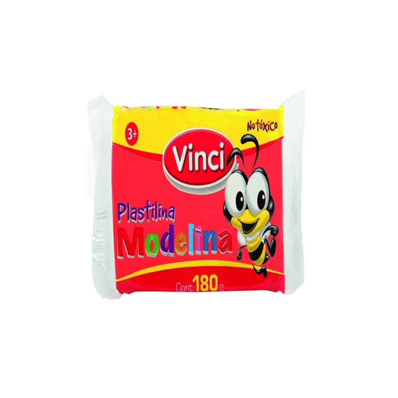 PLASTILINA MODELINA VINCI MARQUETA 180 GRS. #52 ROJO