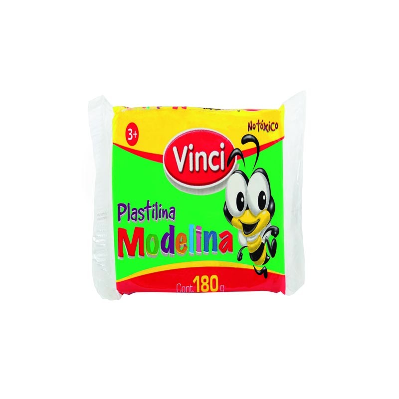 PLASTILINA MODELINA VINCI MARQUETA 180 GRS. #55 VERDE CLARO