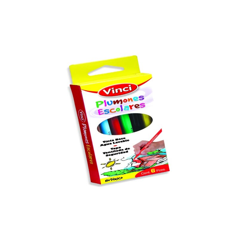 MARCADOR VINCI DELGADO LAVABLE 48356 ESTUCHE CON 6