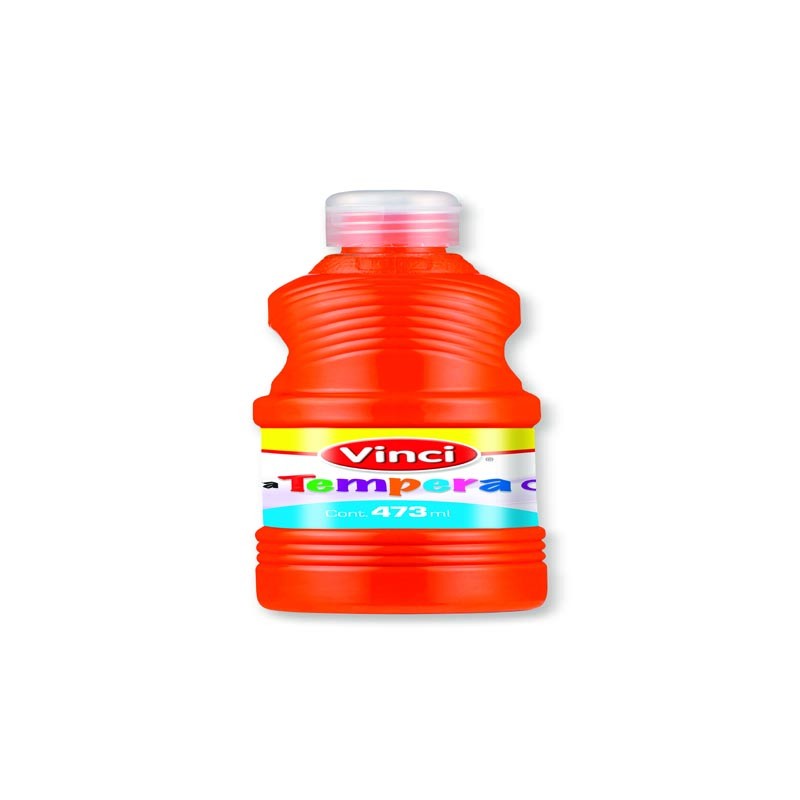 PINTURA TEMPERA VINCI 473 ML. 22640 NARANJA