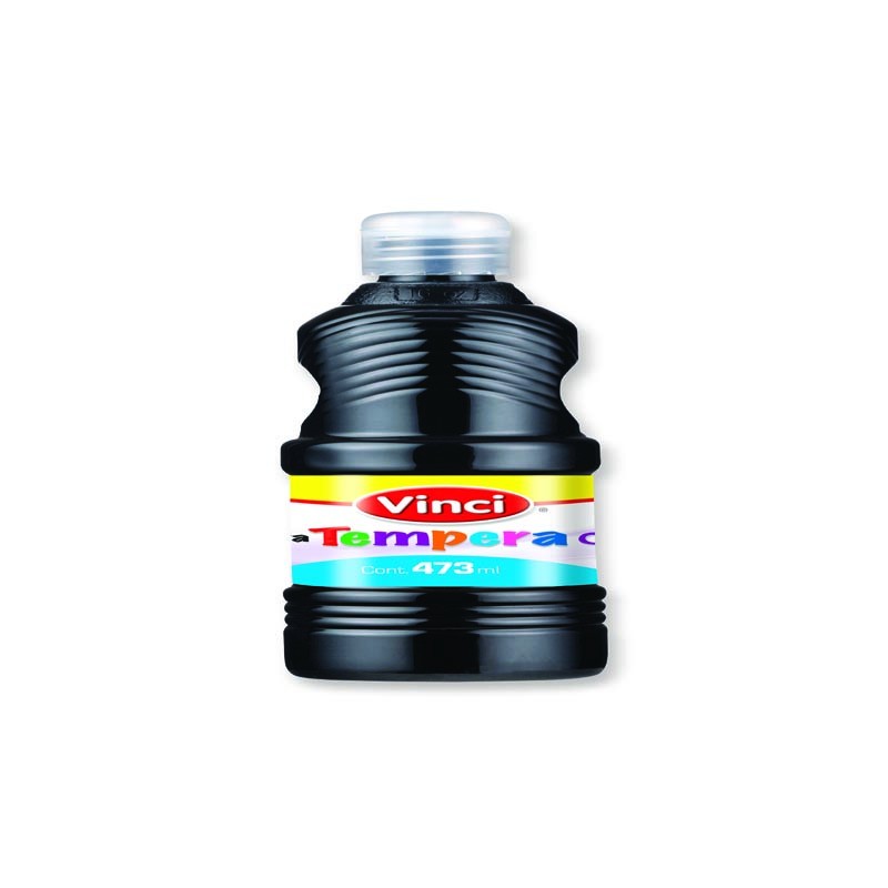 PINTURA TEMPERA VINCI 473 ML. 22646 NEGRO