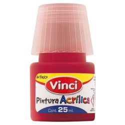 PINTURA ACRILICA VINCI 25ML 090 ROJO CARMIN