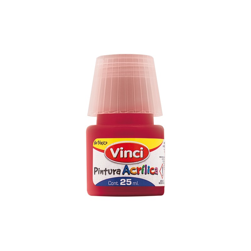 PINTURA ACRILICA VINCI 25ML 090 ROJO CARMIN