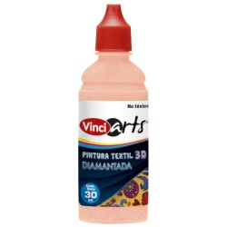 PINTURA TEXTIL VINCI 30 ML. 1037 NARANJA DIAMANTADO