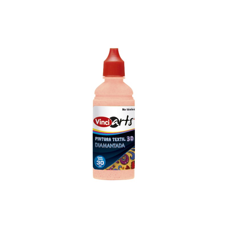PINTURA TEXTIL VINCI 30 ML. 1037 NARANJA DIAMANTADO