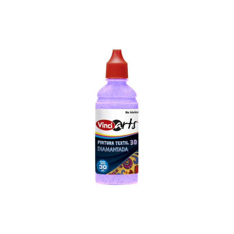 PINTURA TEXTIL VINCI 30 ML. 1042 VIOLETA DIAMANTADO
