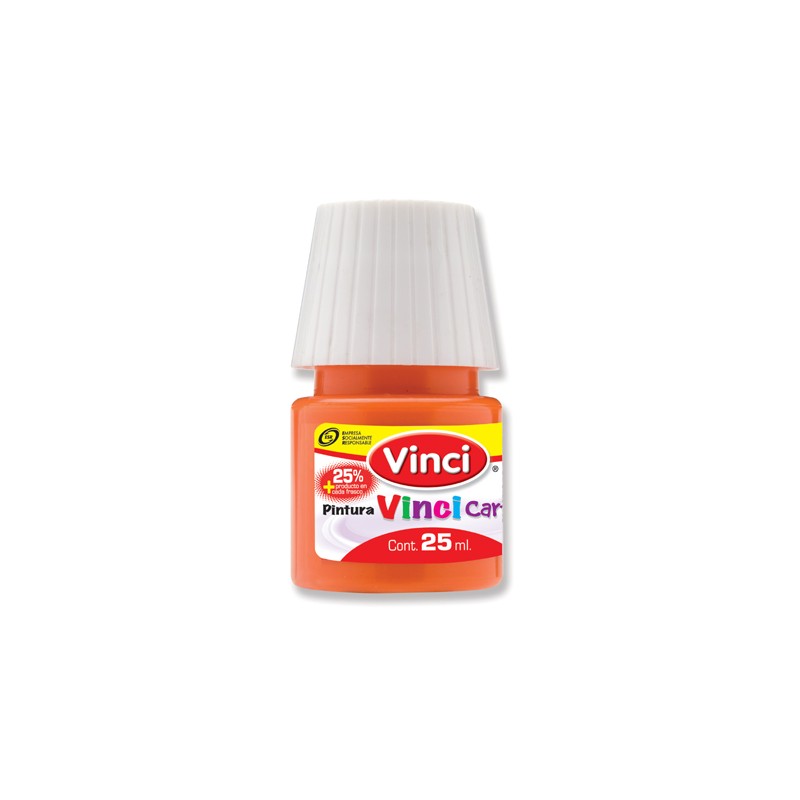 PINTURA PARA CARTEL VINCI 25 ML. 53 ROJO NARANJA