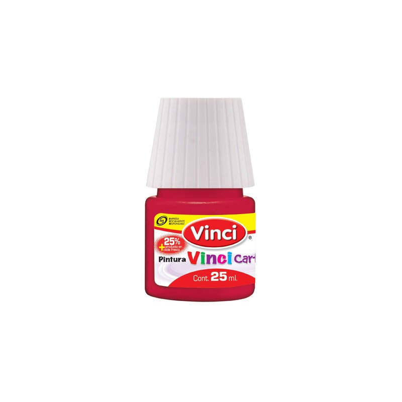 PINTURA PARA CARTEL VINCI 25 ML. 56 ROJO CARMESI