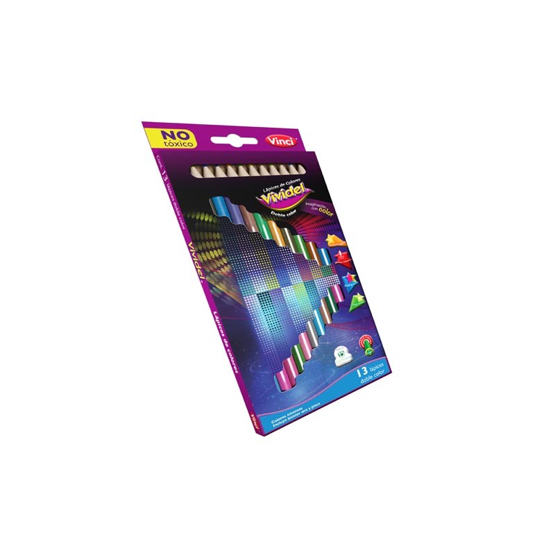 COLORES VIVIDEL 55263 DOBLE COLOR 13X26 CAJA CON 13