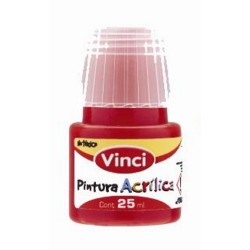 PINTURA ACRILICA VINCI 25ML 091 CARMIN CLARO