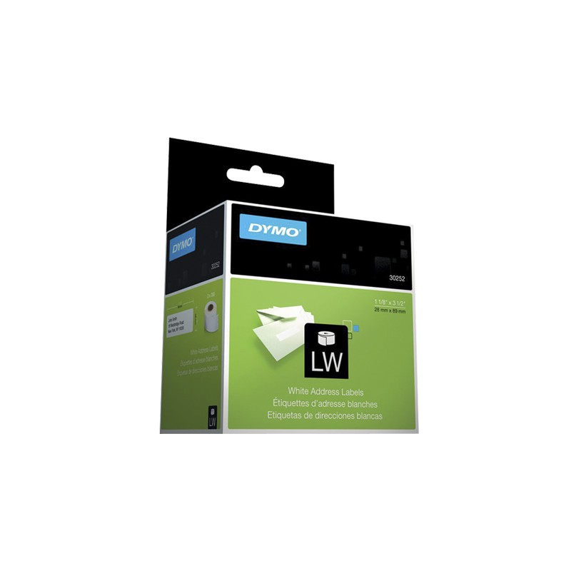 ETIQUETA DYMO PARA DIRECCIONES 30252 PARA ROTULADOR LABEL MANAGER 450 TURBO