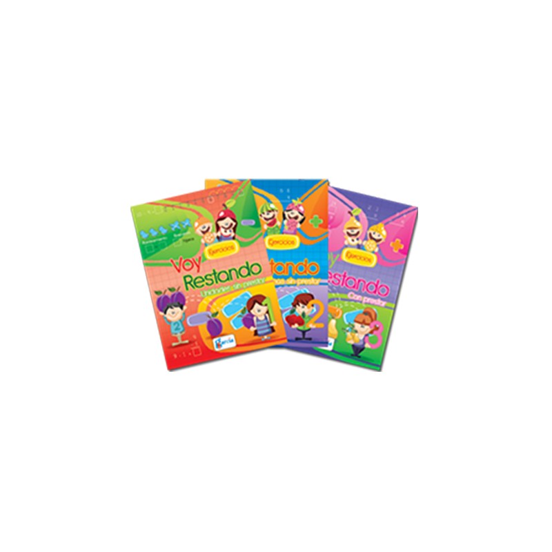 LIBRO DE ACTIVIDADES VOY RESTANDO 1404 PAQUETE CON 3