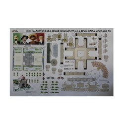 MAQUETA PARA ARMAR SUN RISE MONUMENTO A LA REV.MEX