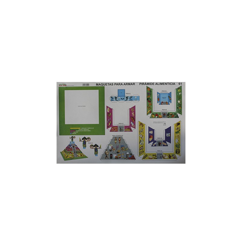 MAQUETA PARA ARMAR SUN RISE PIRAMIDE ALIMENTICIA