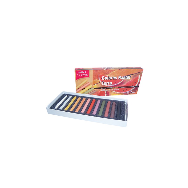 GIS PASTEL TERRA STAFFORD DAD0600 ESTUCHE CON 12