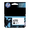 CARTUCHO INKJET HP 670 CZ113AL NEGRO