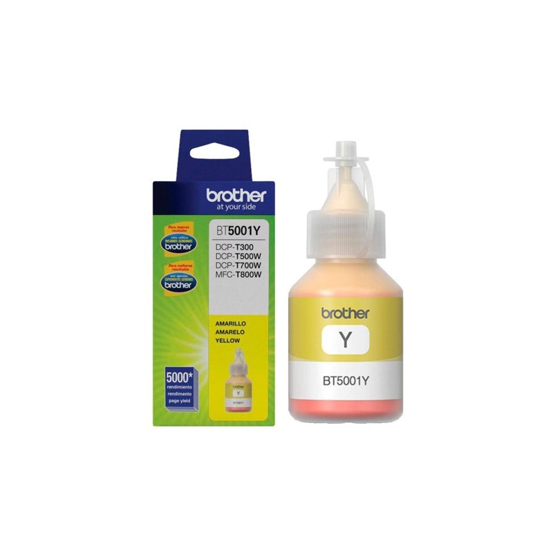 BOTELLA TINTA BROTHER BT-5001Y AMARILLO