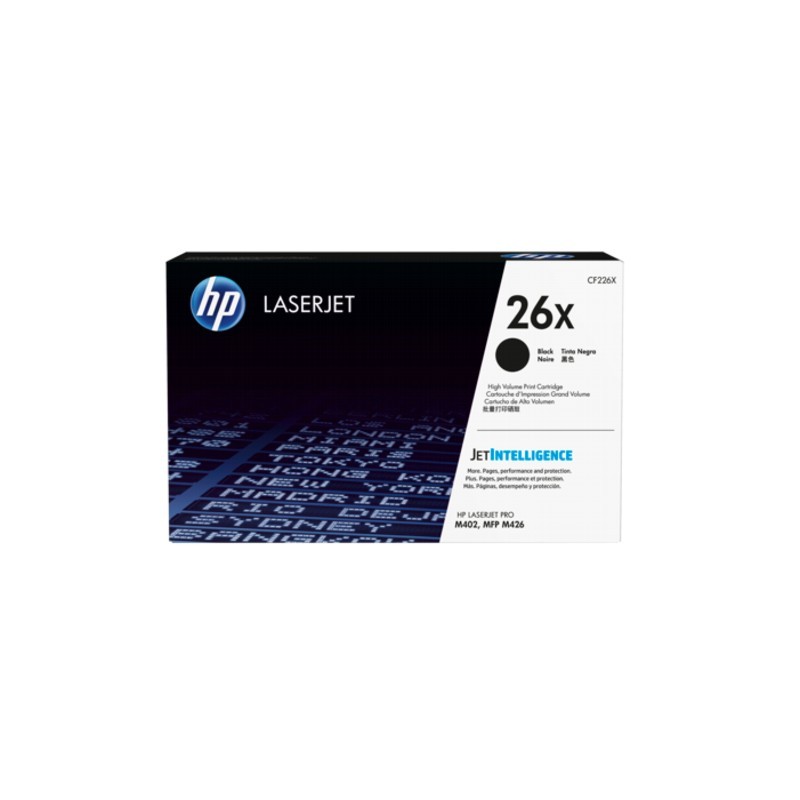 CARTUCHO TONER HP 26X CF226X NEGRO ALTO RENDIMIENTO