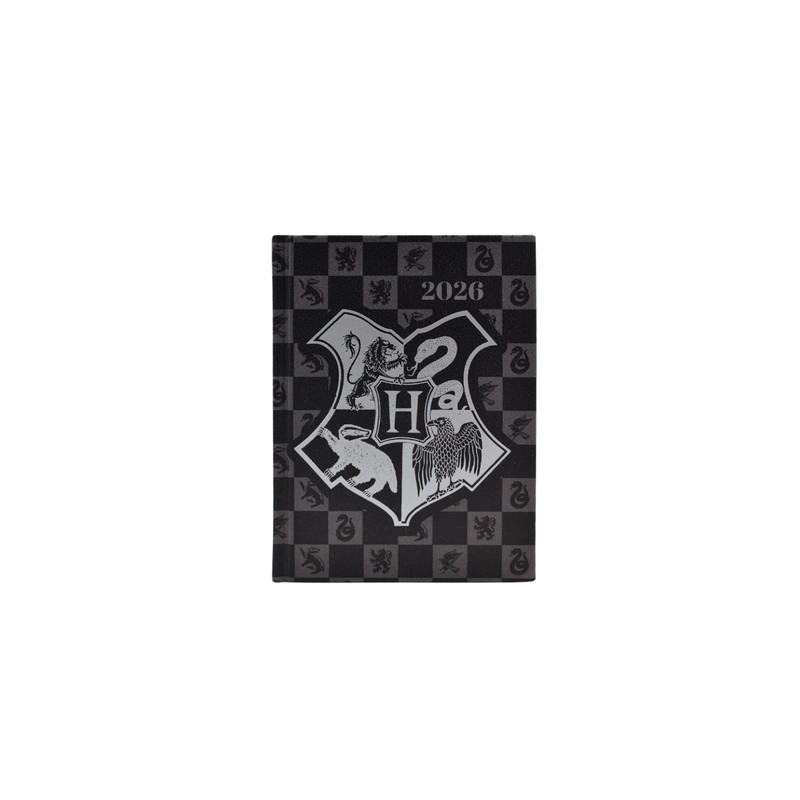 AGENDA DIARIA HARRY POTTER DANPEX HP2412-26-1 2026 ESCUDO HOGWARTS NEGRA