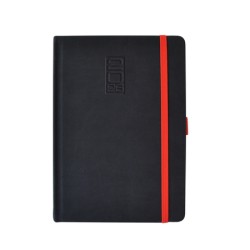 AGENDA DIARIA BLACK BLA213-26-RO NEGRO CON ROJO 2026