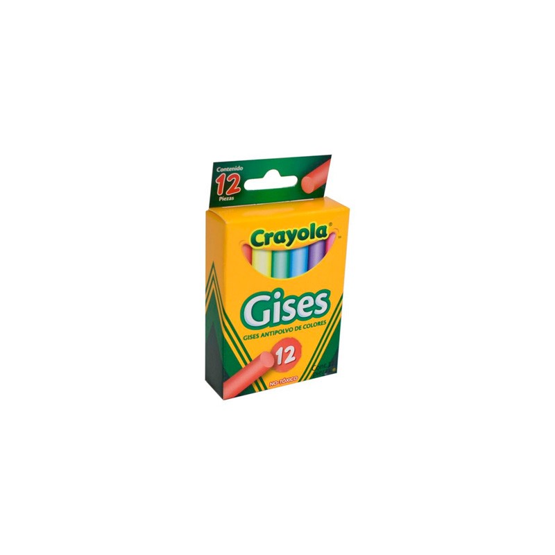 GIS COMPRIMIDO CRAYOLA COLORES SURTIDOS 50-1412 CAJA CON 12