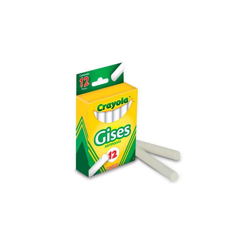 GIS COMPRIMIDO CRAYOLA BLANCO 50-1402 CAJA CON 12