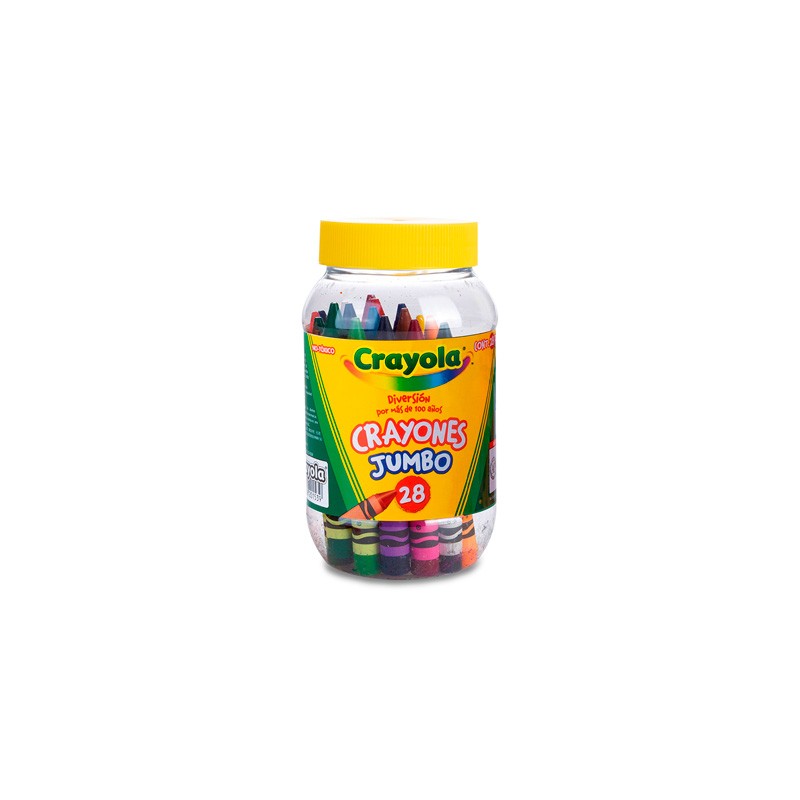 CRAYONES CRAYOLA JUMBO 52-0328 BOTE CON 28