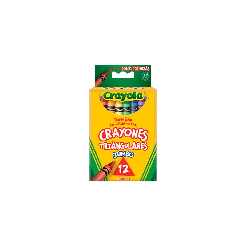 CRAYONES CRAYOLA TRIANGULAR JUMBO 52-4312 CON 12