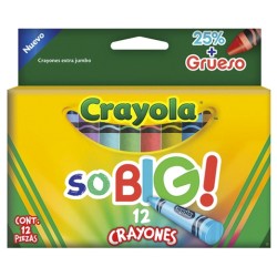 CRAYONES CRAYOLA JUMBO SO BIG 521912 CAJA C/12