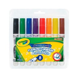 MARCADOR CRAYOLA GRUESO LAVABLE  58-7808 ESTUCHE CON 8