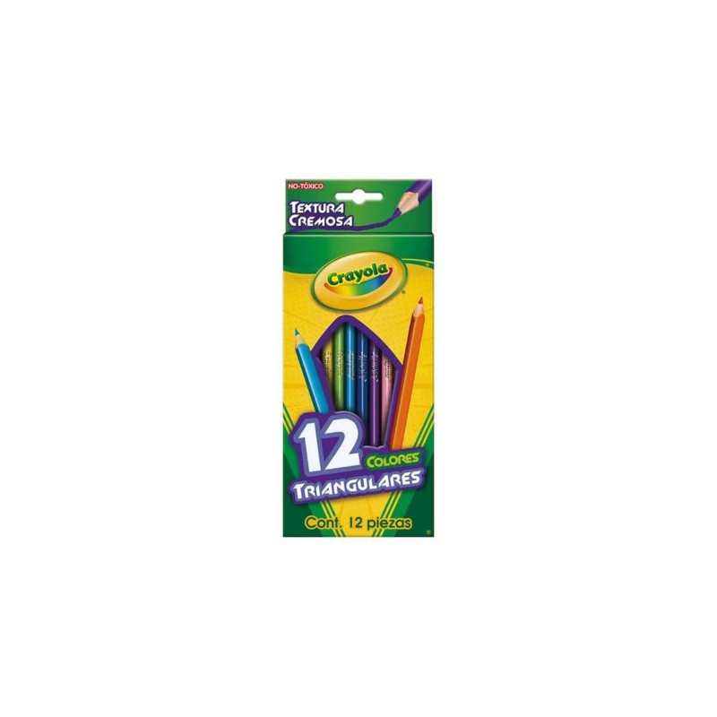 COLORES CRAYOLA TRIANGULAR 68-4212 CAJA CON 12 Y SACAPUNTAS