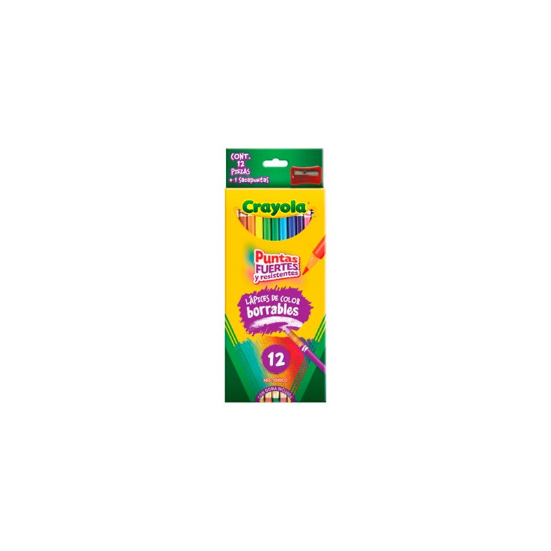 COLORES CRAYOLA BORRABLES 68-4412 CAJA CON 12