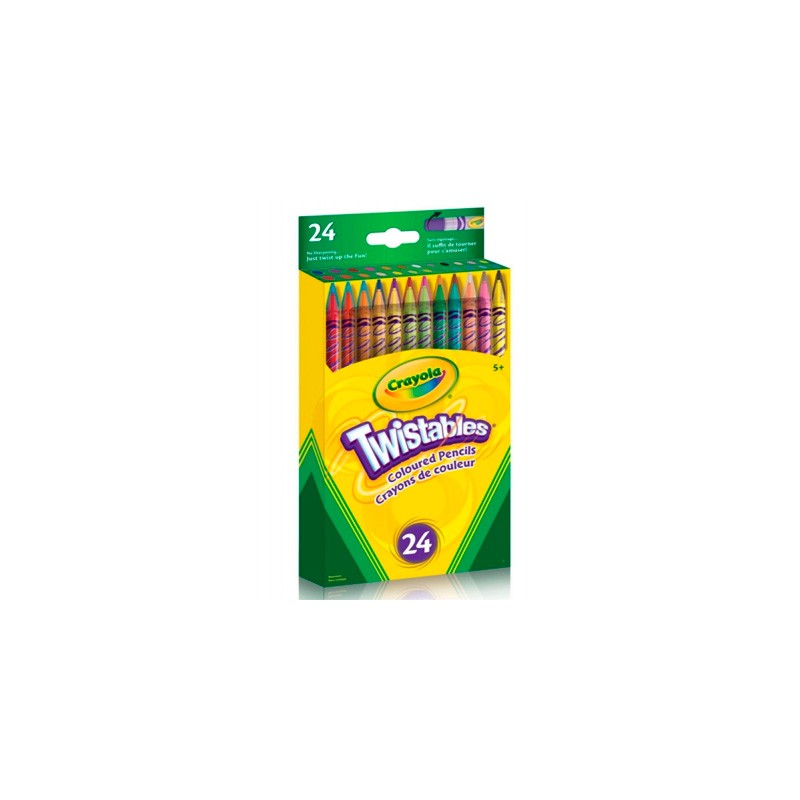 COLORES CRAYOLA TWISTABLES 68-7424 CAJA CON 24