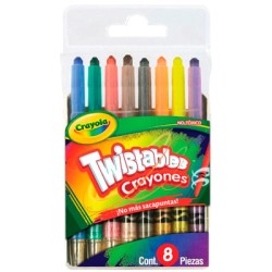 CRAYONES CRAYOLA TWISTABLES MINI 52-0708 CAJA CON 8