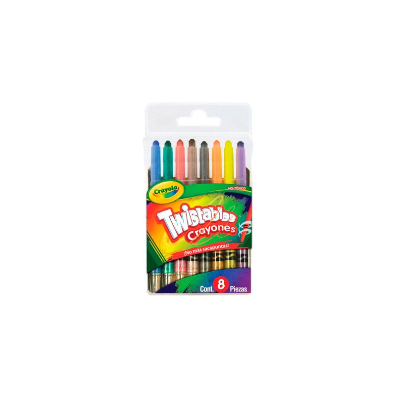 CRAYONES CRAYOLA TWISTABLES MINI 52-0708 CAJA CON 8