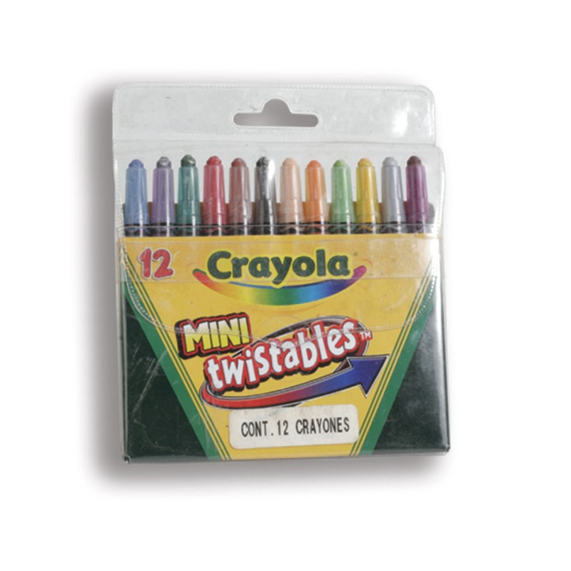 CRAYONES CRAYOLA TWISTABLES MINI 52-0712 CAJA CON 12