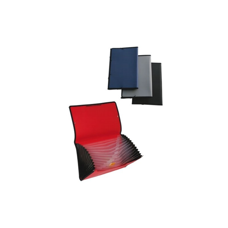 ARCHIVO EXPANDIBLE MAE FABRIC KFC-12 TAMAÑO OFICIO CON 12 DIVISIONES COLORES SURTIDOS