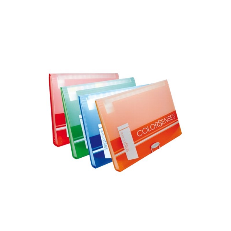 ARCHIVO EXPANDIBLE MAE COLOR SENSES FC-12CS TAMAÑO OFICIO COLORES SURTIDOS