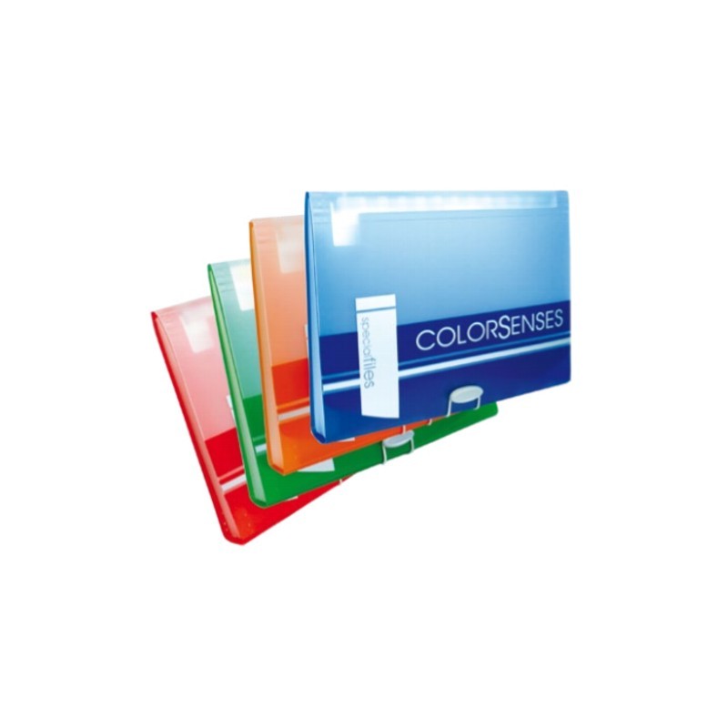 ARCHIVO EXPANDIBLE MAE COLOR SENSES A4-12CS TAMAÑO CARTA COLORES SURTIDOS