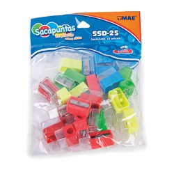 SACAPUNTAS CON DEPOSITO MAE SSD-25 UN ORIFICIO BOTE CON 25