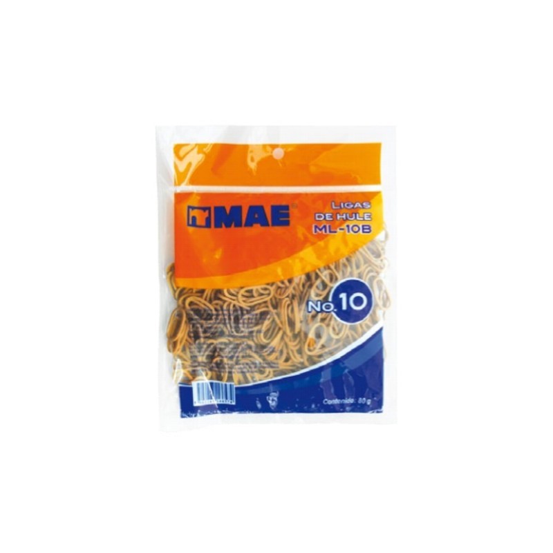 LIGAS MAE ML-10B #10  BOLSA CON 80 GRAMOS