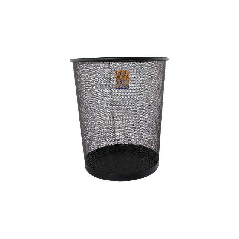 CESTO PARA BASURA MAE BB-20 MESH DE MALLA NEGRO