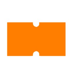 ETIQUETA ALBE PARA ETIQUETADORA MODELO 111221N27 NARANJA