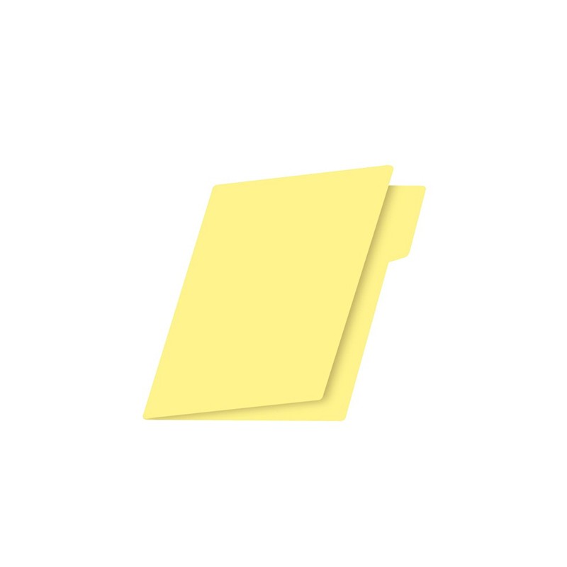 FOLDER CARTA CANARIO PASTEL  PAQUETE CON 25
