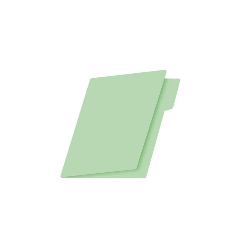 FOLDER CARTA VERDE PASTEL  PAQUETE CON 25