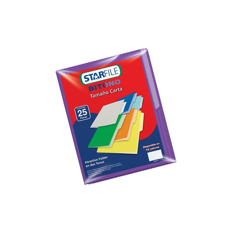 FOLDER STARFILE BITONO CARTA MORADO