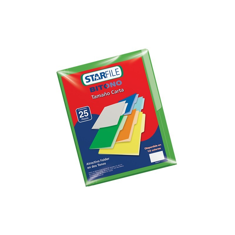 FOLDER STARFILE BITONO CARTA VERDE