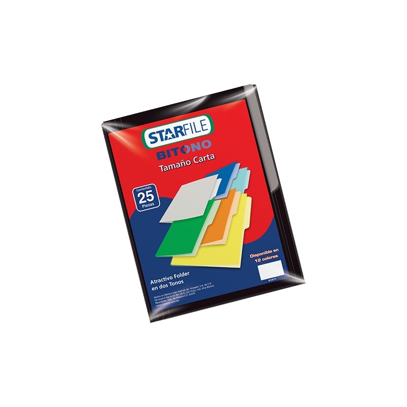 FOLDER STARFILE BITONO CARTA NEGRO